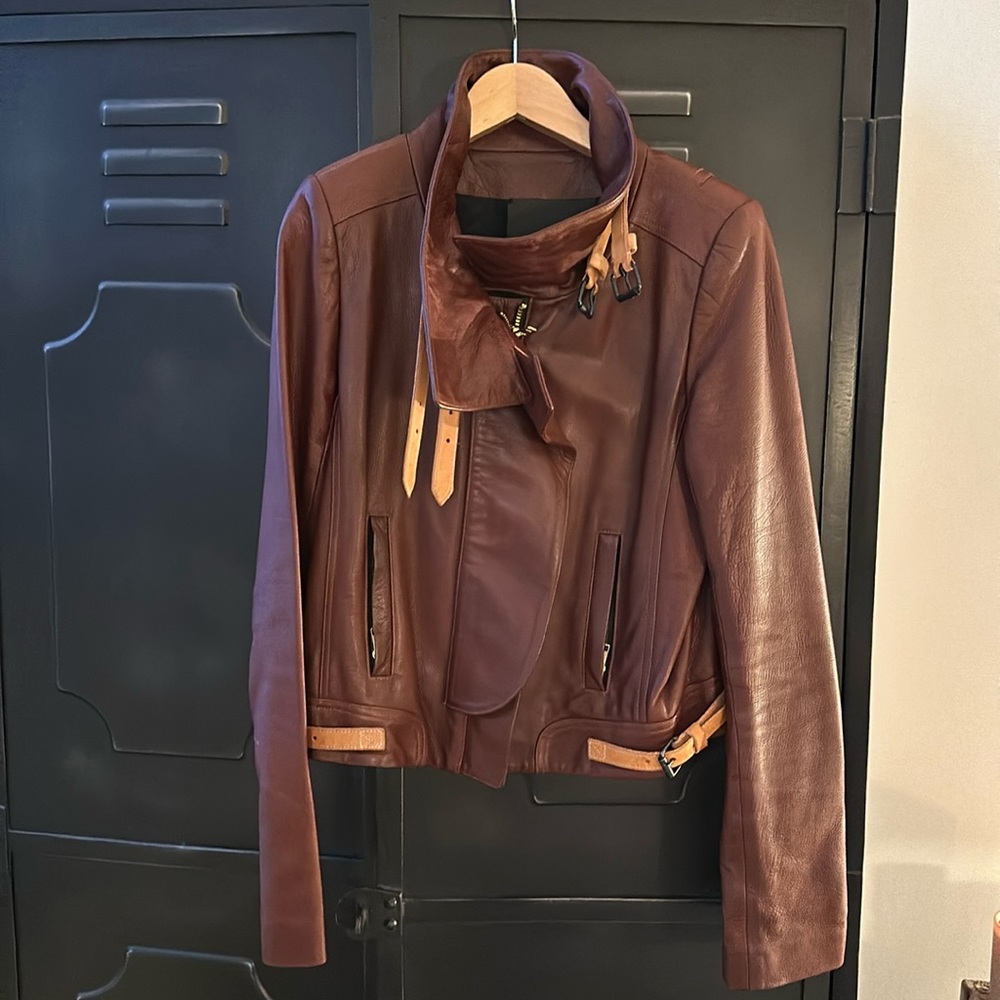A.L.C. Real Leather Oxblood Jacket, Sz.6